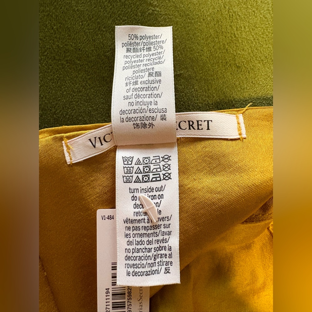 NWT Victoria's Secret Golden Yellow Bandeau Bralette Top Size XS (TOP ONLY) - Picture 8 of 9